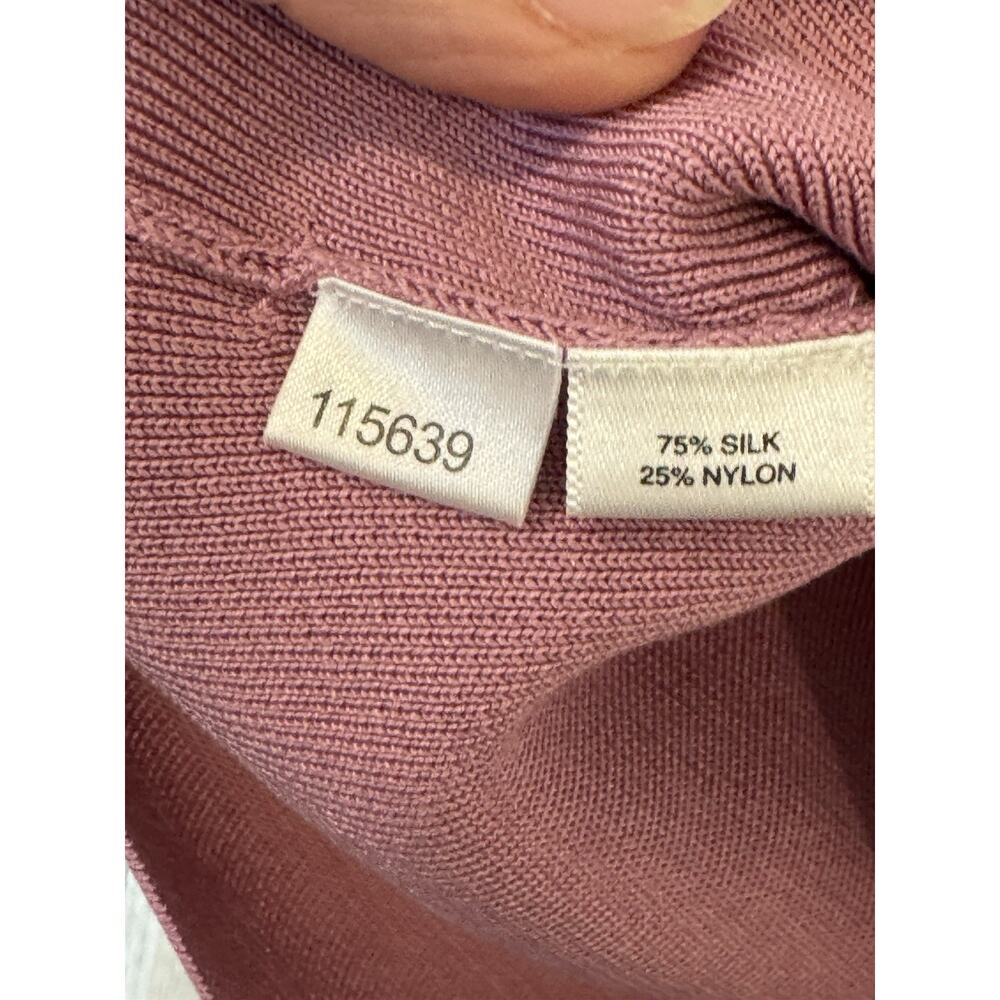 Ann Taylor Mauve Ribbed Mock Neck Sleeveless Tank Top Small NWT - Picture 4 of 5